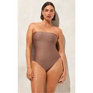 J Crew NEW Gemma bandeau one-piece in Classic Sculpt Small Swimwear Vacation